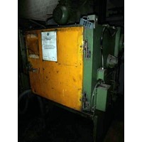 Tumble belt Shotblastmachine with rubberband and dust filter, OMSG