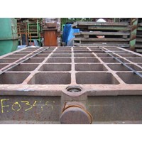 Moulding box GS, iron, 1360 mm x 1140 mm x 170 mm, 365 kg 