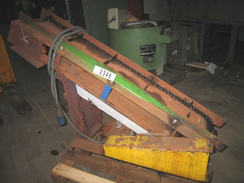 Metallic belt steep conveyor for swarf